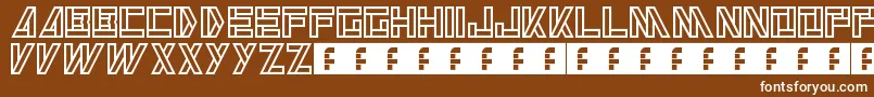 Alkaline Font – White Fonts on Brown Background