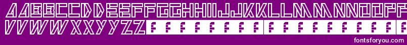 Alkaline Font – White Fonts on Purple Background