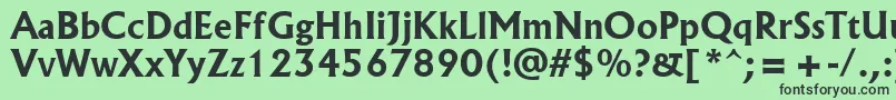 フォントAlbertusРџРѕР»СѓР¶РёСЂРЅС‹Р№ – 緑の背景に黒い文字