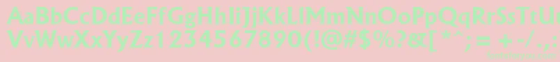 AlbertusРџРѕР»СѓР¶РёСЂРЅС‹Р№ Font – Green Fonts on Pink Background