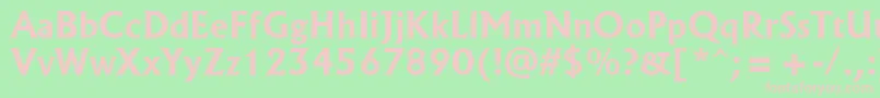 AlbertusРџРѕР»СѓР¶РёСЂРЅС‹Р№ Font – Pink Fonts on Green Background