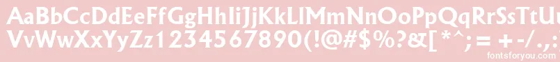 AlbertusРџРѕР»СѓР¶РёСЂРЅС‹Р№ Font – White Fonts on Pink Background