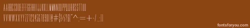 Movieletterscyrillic-Schriftart – Rosa Schriften auf braunem Hintergrund
