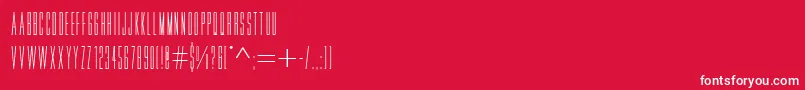 Movieletterscyrillic Font – White Fonts on Red Background