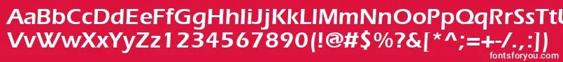 SpeedoSsiSemiBold Font – White Fonts on Red Background