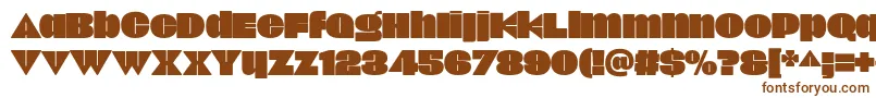 Шрифт Onick – коричневые шрифты на белом фоне