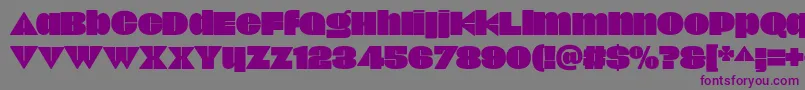 Шрифт Onick – фиолетовые шрифты на сером фоне