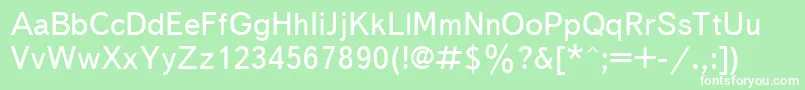 TextbookCyrillic Font – White Fonts on Green Background