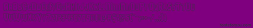 Шрифт Deathbloodout – чёрные шрифты на фиолетовом фоне