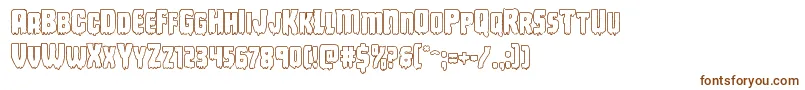 Deathbloodout Font – Brown Fonts on White Background