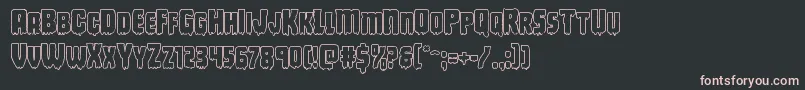 Шрифт Deathbloodout – розовые шрифты на чёрном фоне