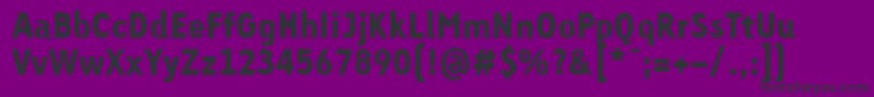 LinotypeTetriaBlackTab Font – Black Fonts on Purple Background