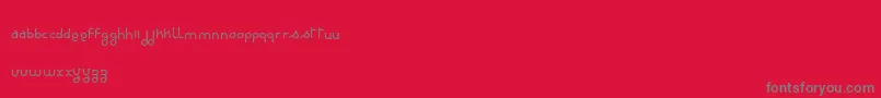 RondieDker Font – Gray Fonts on Red Background