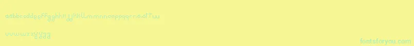 Więcej informacji o czcionce RondieDker Czcionka RondieDker – zielone czcionki na żółtym tle