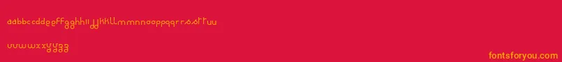 RondieDker Font – Orange Fonts on Red Background