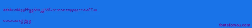 RondieDker Font – Purple Fonts on Blue Background