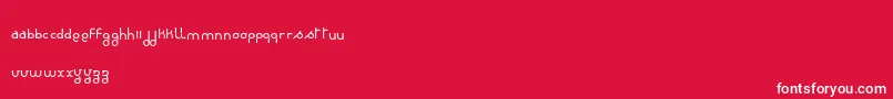 RondieDker Font – White Fonts on Red Background