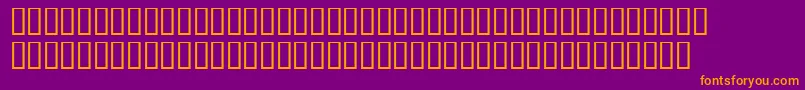 ThoughtPoliceUnarmed Font – Orange Fonts on Purple Background