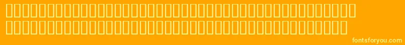 ThoughtPoliceUnarmed Font – Yellow Fonts on Orange Background