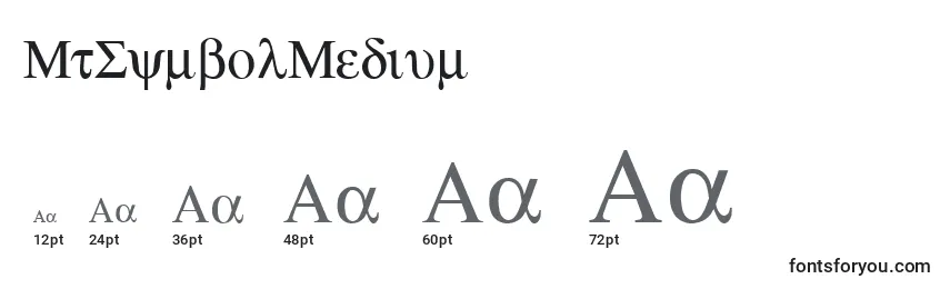 MtSymbolMedium Font Sizes