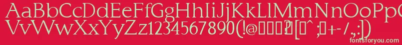 Typo3normal Font – Green Fonts on Red Background