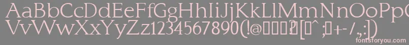 Typo3normal Font – Pink Fonts on Gray Background