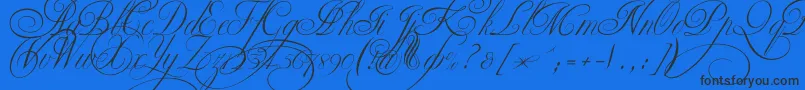 Ekaterinavelikayatwo Font – Black Fonts on Blue Background