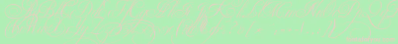 Ekaterinavelikayatwo Font – Pink Fonts on Green Background