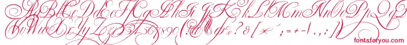 Ekaterinavelikayatwo Font – Red Fonts on White Background