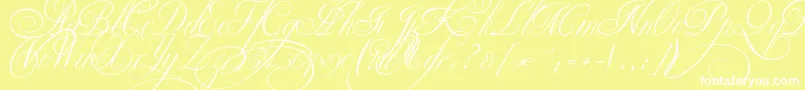 Ekaterinavelikayatwo Font – White Fonts on Yellow Background