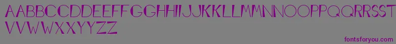 Conewedgemodular-Schriftart – Violette Schriften auf grauem Hintergrund