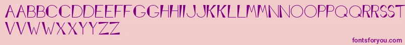 Conewedgemodular-Schriftart – Violette Schriften auf rosa Hintergrund