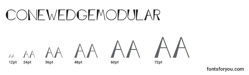 Conewedgemodular Font Sizes