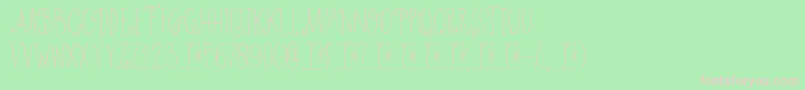 DkHangmansDelight Font – Pink Fonts on Green Background