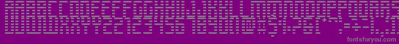 Retrosynthwave Font – Gray Fonts on Purple Background