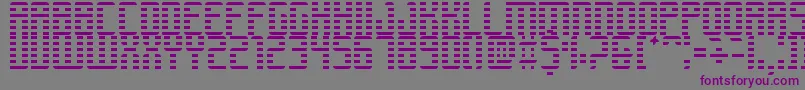 Retrosynthwave Font – Purple Fonts on Gray Background