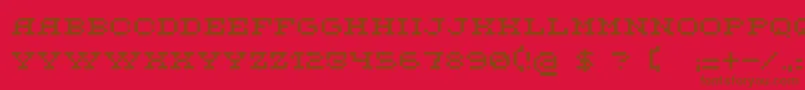 Шрифт DsFlashserif – коричневые шрифты на красном фоне