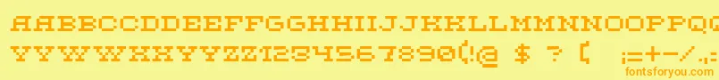 Lisätietoja DsFlashserif-fontista DsFlashserif-fontti – oranssit fontit keltaisella taustalla