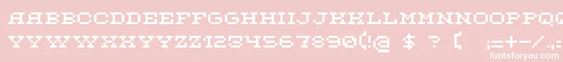 Шрифт DsFlashserif – белые шрифты на розовом фоне