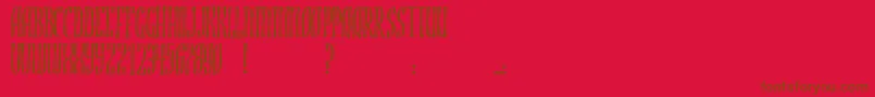 Police JmhRojo – polices brunes sur fond rouge