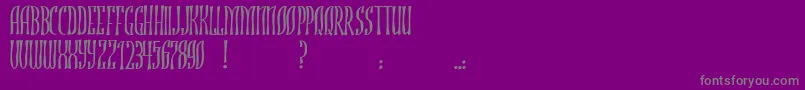 JmhRojo Font – Gray Fonts on Purple Background