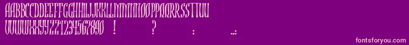 JmhRojo Font – Pink Fonts on Purple Background