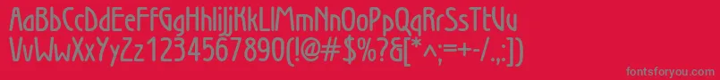 WienlightDemibold Font – Gray Fonts on Red Background