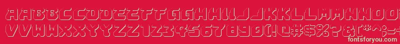 More about Astropolis3D Font Astropolis3D Font – Green Fonts on Red Background