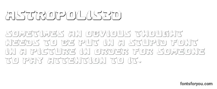 Обзор шрифта Astropolis3D