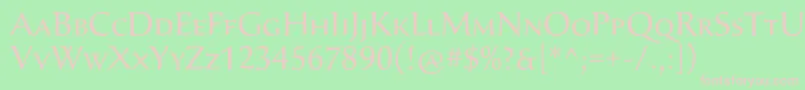 SavaproRegular Font – Pink Fonts on Green Background