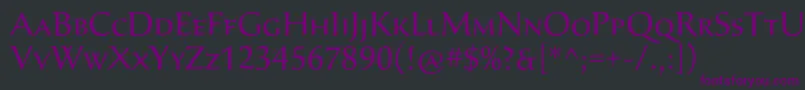 fuente SavaproRegular – Fuentes Moradas Sobre Fondo Negro