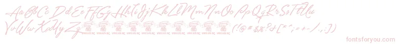 Unthriftfirpersonal Font – Pink Fonts on White Background