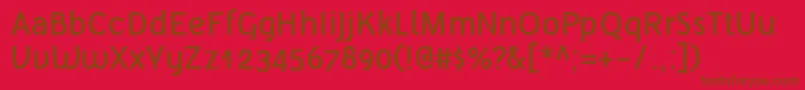 TelluralAlt Font – Brown Fonts on Red Background