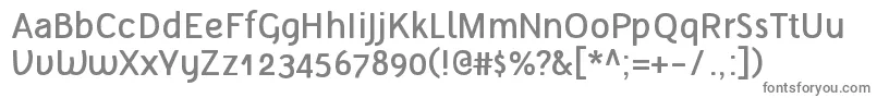 TelluralAlt Font – Gray Fonts on White Background